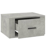 Wall-mounted Bedside Cabinet Concrete Grey 50x36x25 cm - Close-Up Angle