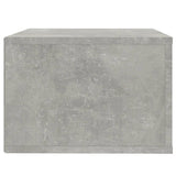 Wall-mounted Bedside Cabinet Concrete Grey 50x36x25 cm - Low Angle