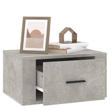 Wall-mounted Bedside Cabinets 2 pcs Concrete Grey 50x36x25 cm - 45-Degree Angle