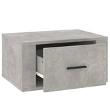 Wall-mounted Bedside Cabinets 2 pcs Concrete Grey 50x36x25 cm - Low Angle
