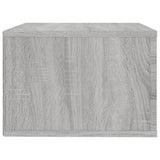 Wall-mounted Bedside Cabinet Grey Sonoma 50x36x25 cm - Low Angle