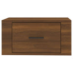 Wall-mounted Bedside Cabinet Brown Oak 50x36x25 cm