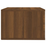 Wall-mounted Bedside Cabinet Brown Oak 50x36x25 cm