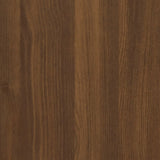 Wall-mounted Bedside Cabinet Brown Oak 50x36x25 cm - Extra Image