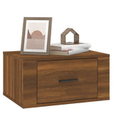 Wall-mounted Bedside Cabinets 2 pcs Brown Oak 50x36x25 cm - Top-Down View