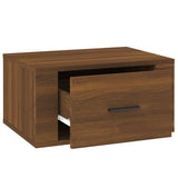 Wall-mounted Bedside Cabinets 2 pcs Brown Oak 50x36x25 cm - Low Angle