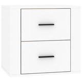 Wall-mounted Bedside Cabinet White 50x36x47 cm