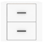 Wall-mounted Bedside Cabinet White 50x36x47 cm