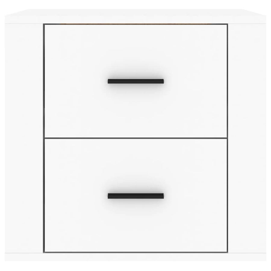 Wall-mounted Bedside Cabinet White 50x36x47 cm