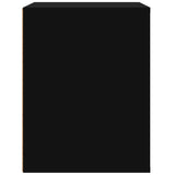 Wall-mounted Bedside Cabinet Black 50x36x47 cm - Close-Up Angle