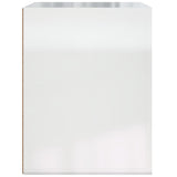 Wall-mounted Bedside Cabinet High Gloss White 50x36x47 cm