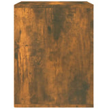 Wall-mounted Bedside Cabinet Smoked Oak 50x36x47 cm - Close-Up Angle
