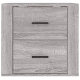 Wall-mounted Bedside Cabinet Grey Sonoma 50x36x47 cm - Close-Up Angle