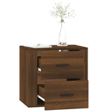 Wall-mounted Bedside Cabinet Brown Oak 50x36x47 cm - 45-Degree Angle