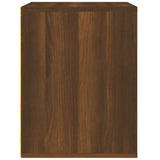 Wall-mounted Bedside Cabinet Brown Oak 50x36x47 cm