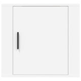 Wall-mounted Bedside Cabinet White 50x30x47 cm - 45-Degree Angle