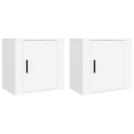 Wall-mounted Bedside Cabinets 2 pcs White 50x30x47 cm