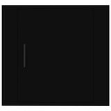 Wall-mounted Bedside Cabinet Black 50x30x47 cm