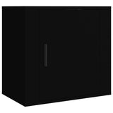 Wall-mounted Bedside Cabinets 2 pcs Black 50x30x47 cm - 45-Degree Angle