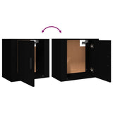 Wall-mounted Bedside Cabinets 2 pcs Black 50x30x47 cm - Extra Image