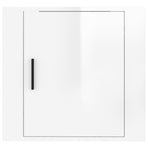Wall-mounted Bedside Cabinet High Gloss White 50x30x47 cm