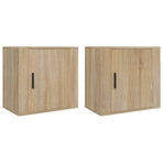 Wall-mounted Bedside Cabinets 2 pcs Sonoma Oak 50x30x47 cm