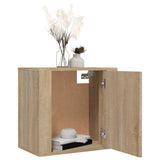 Wall-mounted Bedside Cabinets 2 pcs Sonoma Oak 50x30x47 cm - Top-Down View