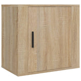 Wall-mounted Bedside Cabinets 2 pcs Sonoma Oak 50x30x47 cm - 45-Degree Angle