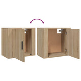 Wall-mounted Bedside Cabinets 2 pcs Sonoma Oak 50x30x47 cm - Extra Image