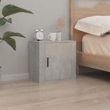 Wall-mounted Bedside Cabinets 2 pcs Concrete Grey 50x30x47 cm - Side View