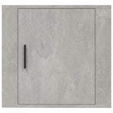 Wall-mounted Bedside Cabinets 2 pcs Concrete Grey 50x30x47 cm - Rear View