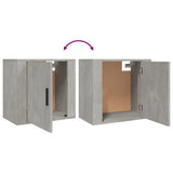 Wall-mounted Bedside Cabinets 2 pcs Concrete Grey 50x30x47 cm - Extra Image