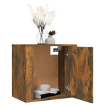 Wall-mounted Bedside Cabinet Smoked Oak 50x30x47 cm