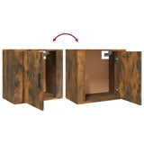 Wall-mounted Bedside Cabinets 2 pcs Smoked Oak 50x30x47 cm