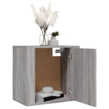 Wall-mounted Bedside Cabinet Grey Sonoma 50x30x47 cm - Top-Down View