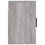 Wall-mounted Bedside Cabinet Grey Sonoma 50x30x47 cm - Close-Up Angle