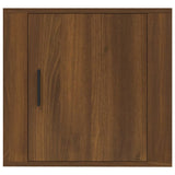 Wall-mounted Bedside Cabinet Brown Oak 50x30x47 cm - 45-Degree Angle