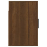 Wall-mounted Bedside Cabinet Brown Oak 50x30x47 cm - Close-Up Angle