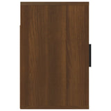 Wall-mounted Bedside Cabinets 2 pcs Brown Oak 50x30x47 cm - Low Angle