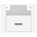 Wall-mounted Bedside Cabinet White 50x36x40 cm