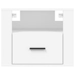Wall-mounted Bedside Cabinet White 50x36x40 cm