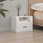 Wall-mounted Bedside Cabinet White 50x36x40 cm
