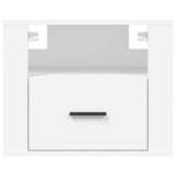 Wall-mounted Bedside Cabinets 2 pcs White 50x36x40 cm - Rear View