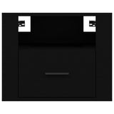 Wall-mounted Bedside Cabinets 2 pcs Black 50x36x40 cm