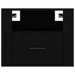 Wall-mounted Bedside Cabinets 2 pcs Black 50x36x40 cm