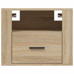 Wall-mounted Bedside Cabinet Sonoma Oak 50x36x40 cm