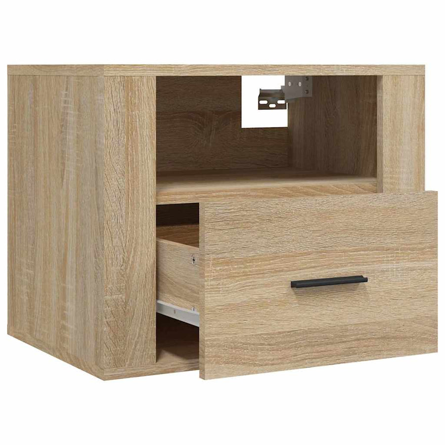 Wall-mounted Bedside Cabinet Sonoma Oak 50x36x40 cm