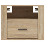 Wall-mounted Bedside Cabinets 2 pcs Sonoma Oak 50x36x40 cm