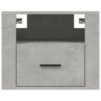 Wall-mounted Bedside Cabinet Concrete Grey 50x36x40 cm
