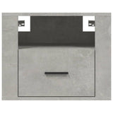 Wall-mounted Bedside Cabinets 2 pcs Concrete Grey 50x36x40 cm - Rear View